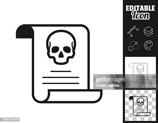 death certificate. icon for design. easily editable - inheritance stock illustrations