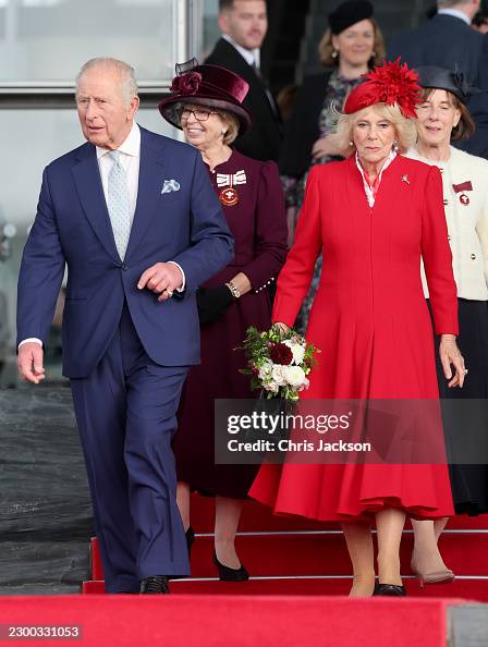 Jekc King Charles III and Queen Camilla depart after the... News Photo ...