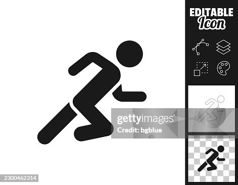 Sprinter. Icon for design. Easily editable Sprinter. Icon for design. Easily editable