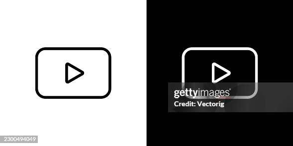 Play Button Icon Light Dark Mode Variations Play Button Icon Light Dark Mode Variations