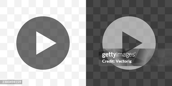 Play Button Icon Light Dark Mode Variations Play Button Icon Light Dark Mode Variations