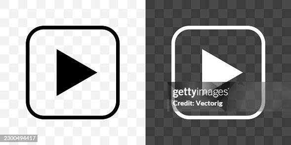 Play Button Icon Light Dark Mode Variations Play Button Icon Light Dark Mode Variations