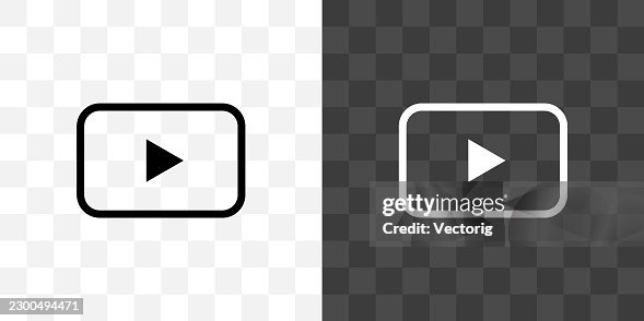 Play Button Icon Light Dark Mode Variations Play Button Icon Light Dark Mode Variations