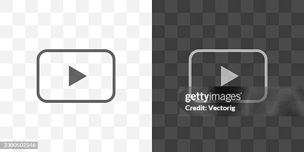 play button icon light dark mode variations - clouds timelapse stock illustrations