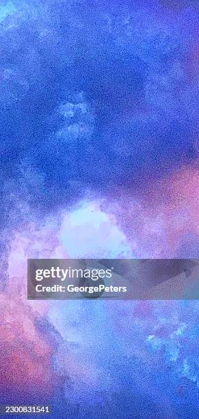soft mezzotint vector of dramatic cloudscape from above - narrow focus stock illustrations