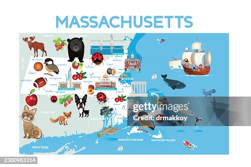 Massachusetts State Map Massachusetts State Map