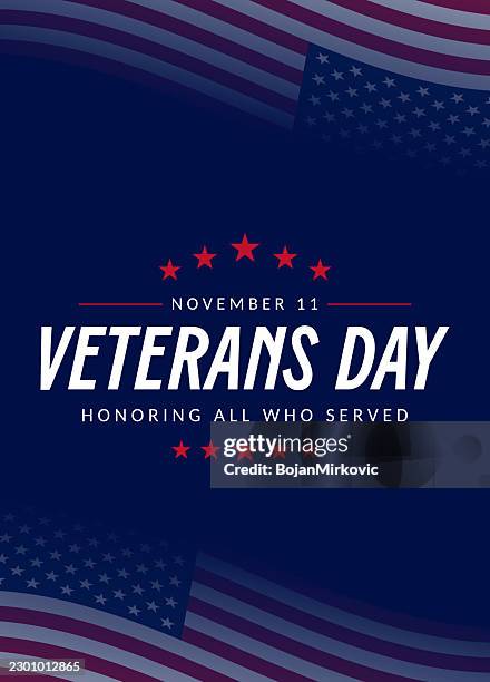 veterans day vertical card, banner, november 11. honoring all who served. vector - veterans memorial stock illustrations
