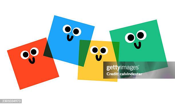 happy smiling emojis - customer feedback stock illustrations