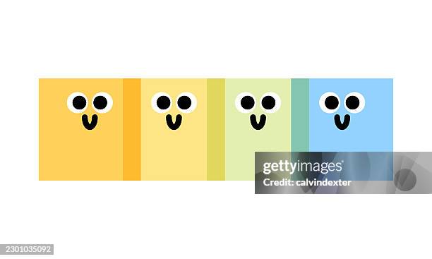 happy smiling emojis - customer review stock illustrations