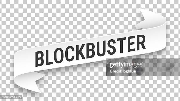 blockbuster - 3d banner on transparent background - san bernardino stock illustrations
