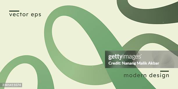 abstract background with wavy gradient lines for background design - sage vector stock illustrations
