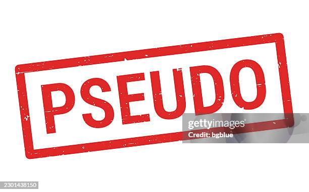 pseudo - red rubber stamp on white background - counterfeit stock illustrations