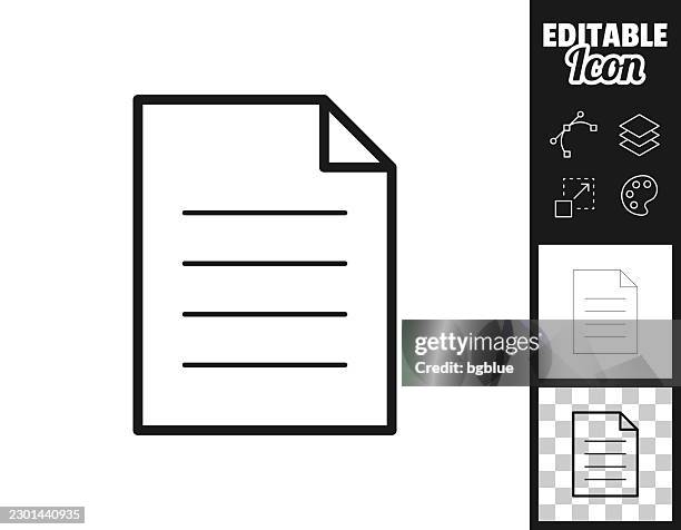 document file. icon for design. easily editable - file share stock illustrations