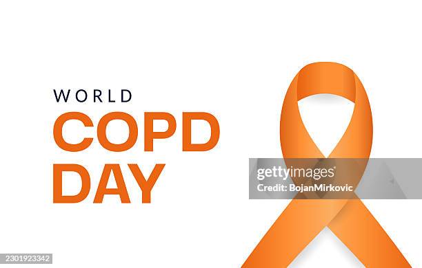 world copd day card, poster. vector - copd stock illustrations