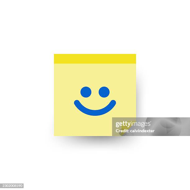adhesive note emoji - sticky note transparent background stock illustrations