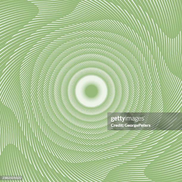 concentric spinning stripes pattern abstract background - face recognition lines stock illustrations