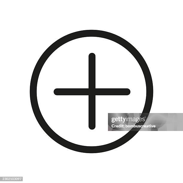 plus icon - phone camera button stock illustrations