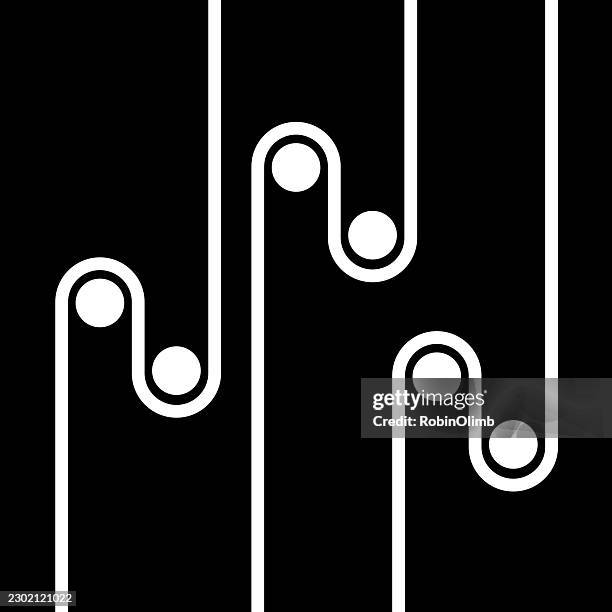 white rollers black background - process automation abstract stock illustrations
