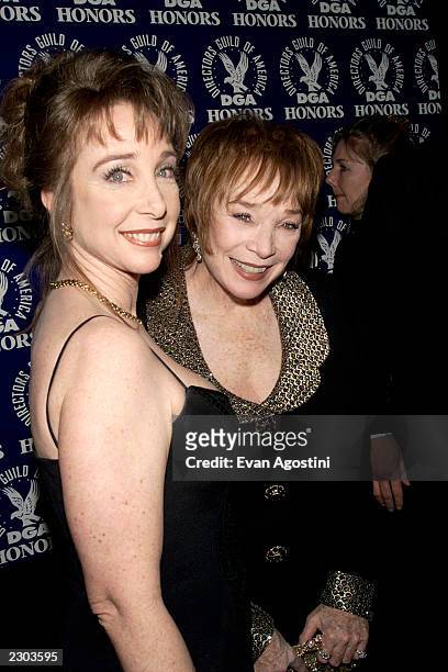 Actress Shirley MacLaine with daughter Sachi Parker at the Second Annual Directors Guild of America Honors, at The Grand Hyatt in New York City. ....