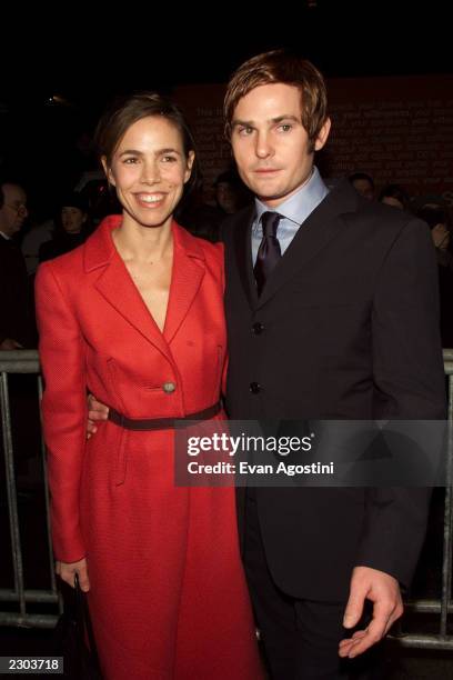 Actor Henry Thomas with wife Kelley attend the world premiere of Miramax's 'All The Pretty Horses' at the Beekman Theater in New York City. . Photo:...
