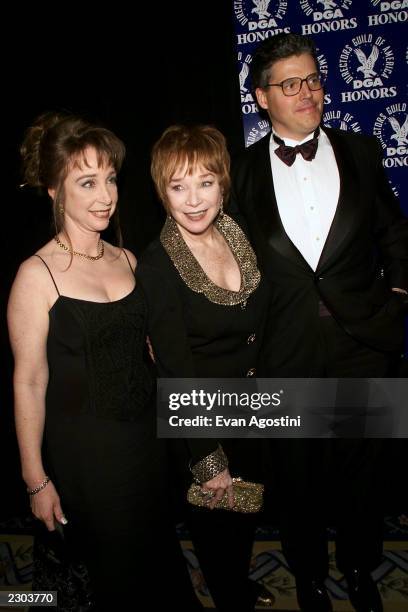 Actress Shirley MacLaine with her daughter Sachi Parker & son-in-law Frank Murray at the Second Annual Directors Guild of America Honors, at The...