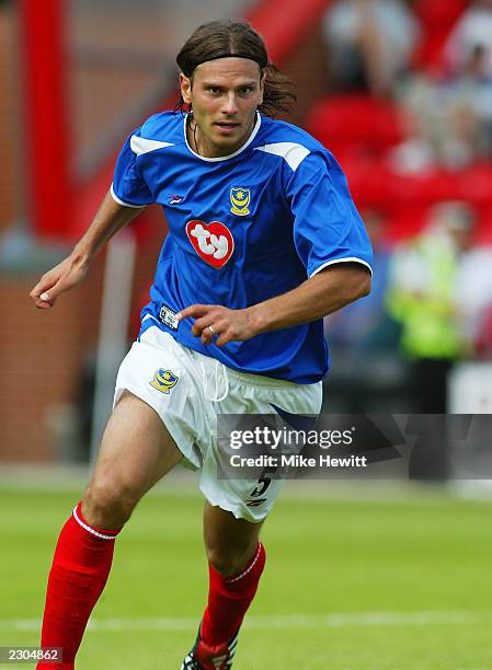 Patrik Berger of Portsmouth in action during the Pre-Season Friendly match between AFC Bournemouth and Portsmouth held on July 19, 2003 at The...