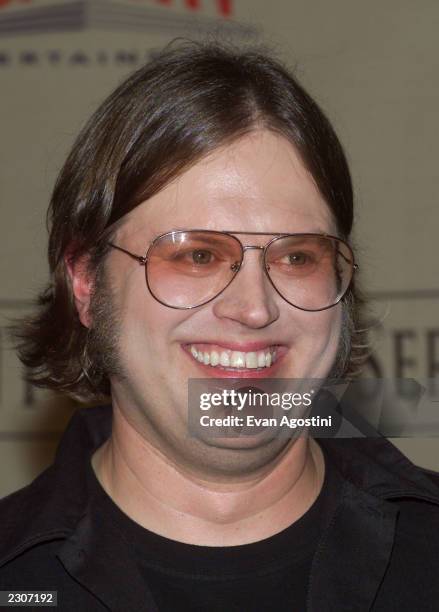 Matthew Sweet backstage at the TNT 'All Star Tribute to Brian Wilson' at Radio City Music Hall in New York City, Thursday, March 29, 2001. The show...