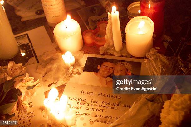 Candlelight vigil for the victims of the World Trade Center terrorist attack at Union Square in New York City. 9/13/2001. Photo: Evan...