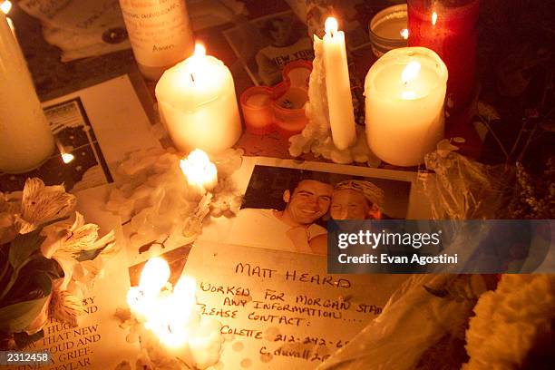 Candlelight vigil for the victims of the World Trade Center terrorist attack at Union Square in New York City. 9/13/2001. Photo: Evan...