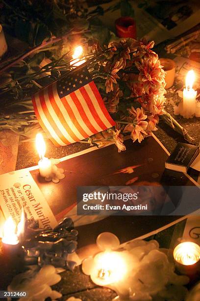 Candlelight vigil for the victims of the World Trade Center terrorist attack at Union Square in New York City. 9/13/2001. Photo: Evan...