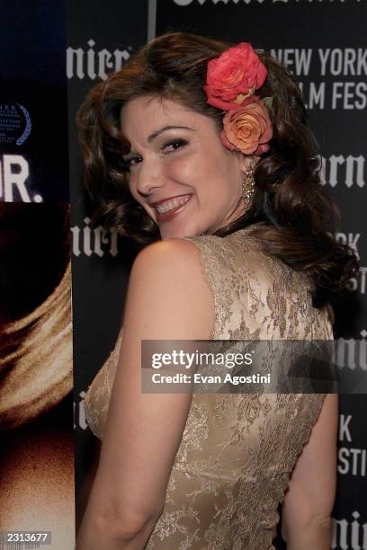 Actress Laura Elena Harring at the "Mulholland Drive" screening at the New York Film Festival at Alice Tully Hall, Lincoln Center in New York City....