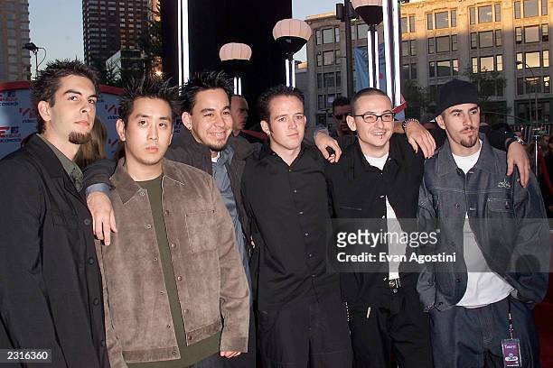 Linkin Park arriving at the 2001 MTV Video Music Awards, held at the Metropolitan Opera House at Lincoln Center in New York City, 9/6/01. Photo by...