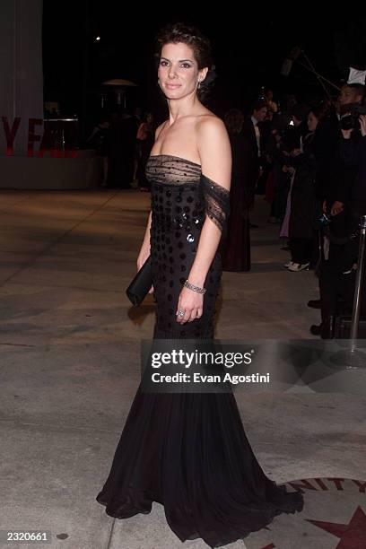 Sandra Bullock arriving at the Vanity Fair Oscar Party 2002 at Morton's in Los Angeles, CA. March, 24 2002. Photo: Evan Agostini/ImageDirect