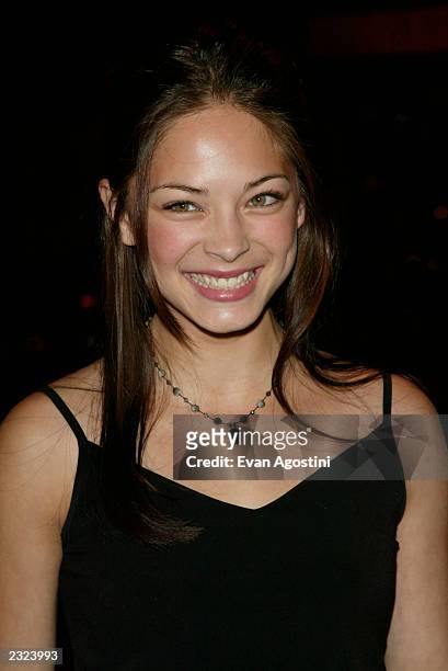 Kristin Kreuk arriving at the WB Network Upfront 2002/2003 Season party at The Lighthouse, Chelsea Piers in New York City. May 14, 2002. Photo: Evan...