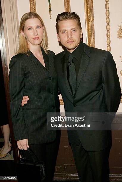 Actor Barry Pepper with wife Cindy at the 3rd Annual Directors Guild Of America Honors at the Waldorf-Astoria in New York City. June 9, 2002. Photo:...