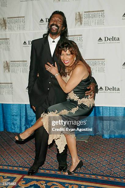 Inductees Nickolas Ashford and Valerie Simpson at the 33rd Annual Songwriters Hall Of Fame Awards induction ceremony at The Sheraton New York Hotel...