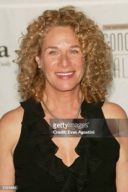 Carole King, recipient of The Johnny Mercer Award, at the 33rd Annual Songwriters Hall Of Fame Awards induction ceremony at The Sheraton New York...