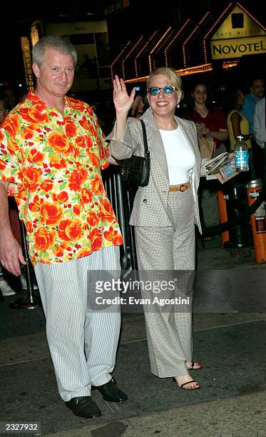 Actress/singer Bette Midler with husband Martin von Hasselberg at the opening night of the musical "Hairspray" after-party at Roseland in New York...