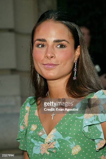 Jordana Brewster arriving at the Coach celebrates summer cocktail party at the Cooper-Hewitt National Design Museum in New York City. July 24, 2002....