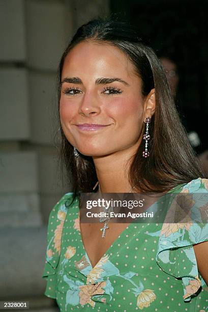 Jordana Brewster arriving at the Coach celebrates summer cocktail party at the Cooper-Hewitt National Design Museum in New York City. July 24, 2002....