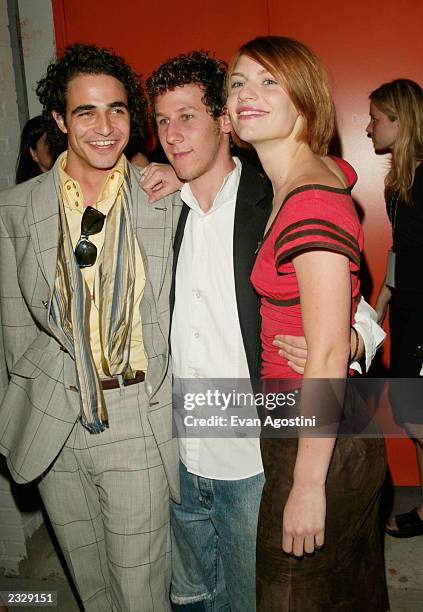 Designer Zac Posen, Ben Lee and Claire Danes arriving at the "Igby Goes Down" premiere after-party at Splashlight Studios in New York City. September...