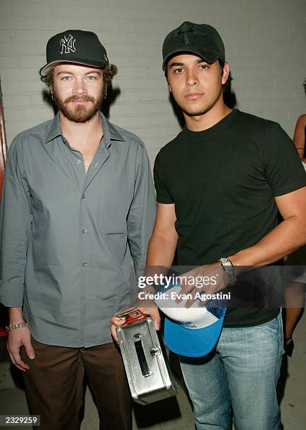 Danny Masterson with Wilmer Valderrama arriving at the "Igby Goes Down" premiere after-party at Splashlight Studios in New York City. September 4,...