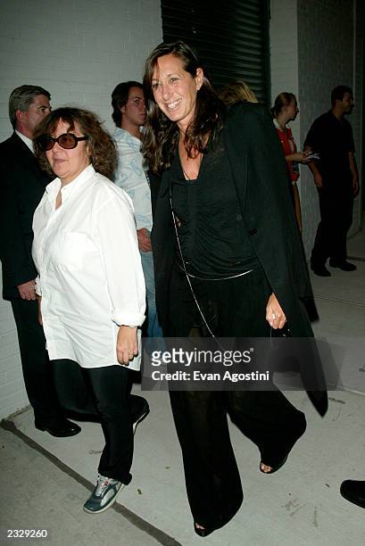 Fashion designer Donna Karan arriving at the "Igby Goes Down" premiere after-party at Splashlight Studios in New York City. September 4, 2002. Photo...
