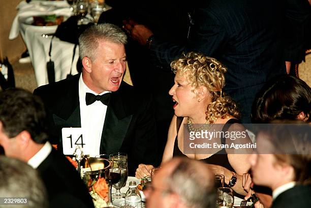 Bette Midler and husband Martin Von Haselberg at the Juvenile Diabetes Research Foundation "Man Of The Year" Award benefit honoring President William...
