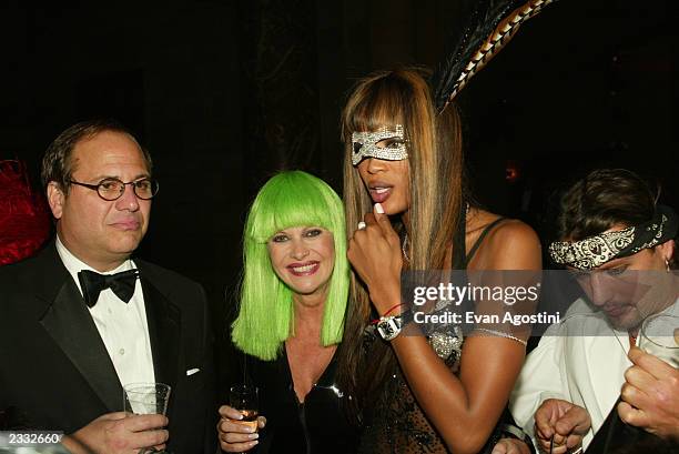 Ivana Trump and Naomi Campbell at Dolce & Gabbana's Halloween Party at Cipriani 42nd Street in New York City. October 31, 2002. Photo by Evan...