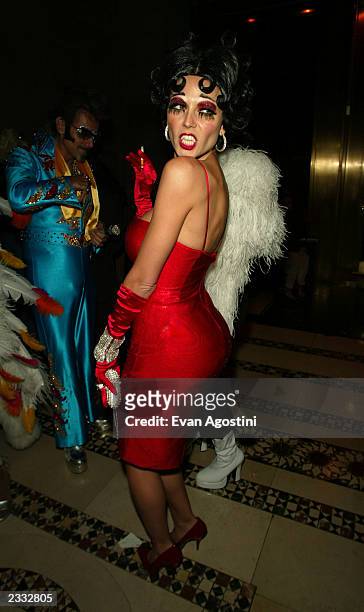 Heidi Klum as an evil Betty Boop at Dolce & Gabbana's Halloween Party at Cipriani 42nd Street in New York City. October 31, 2002. Photo by Evan...