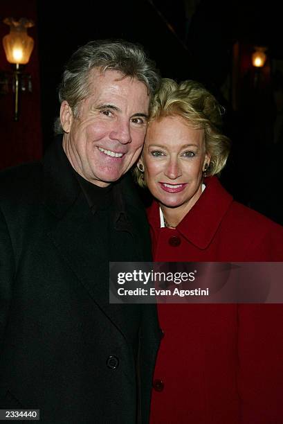 John Walsh with wife Reve attending the New York Premiere of "Two Weeks Notice" at The Ziegfeld Theatre, New York City. December 12, 2002. Photo by...