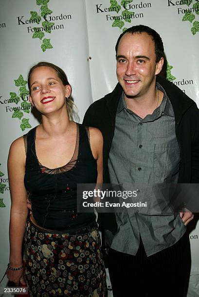 Dave Matthews with pregnant wife Jennifer arriving at a "Confessions Of A Dangerous Mind" special screening after-party to benefit The Kenny Gordon...