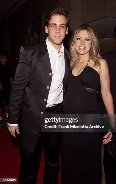 Carlos Ponce and his wife arrive at the 2001 Latin Recording Academy Person of the Year Tribute to Julio Iglesias at the Beverly Hilton Hotel in Los...