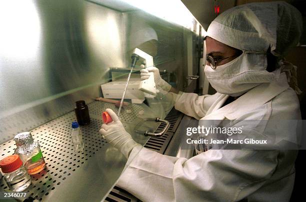 Technician works at a Cipla laboratory March 3, 2002 in Vikhrohi, Mumbai, India. Cipla, the second largest pharmaceutical company in India, has...